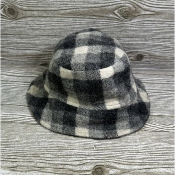 Swanndri Grey Black Wool Crusher Bucket Hat Winter Cap Hat Size XXL NEW ZEALAND - Picture 3 of 7